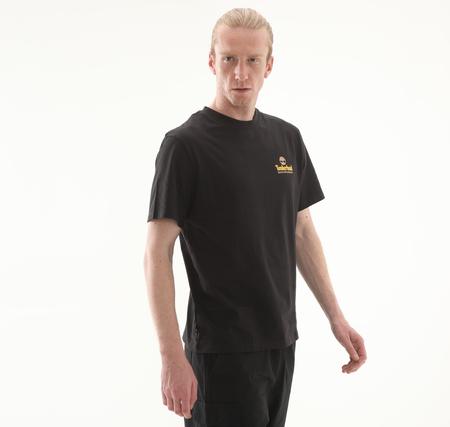Timberland Illustrated Tree Logo Back Graphic Tee Erkek T-Shirt Siyah