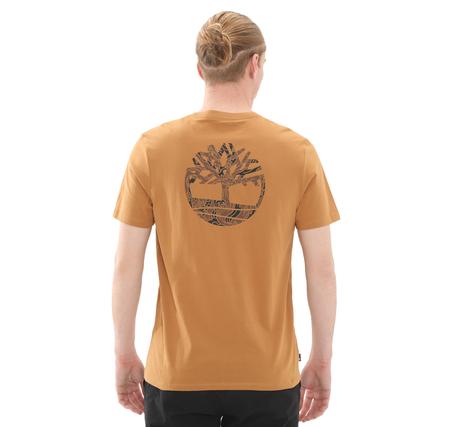 Timberland Kennebec Rıver Back Camo Tree Logo Short Erkek T-Shirt Turuncu