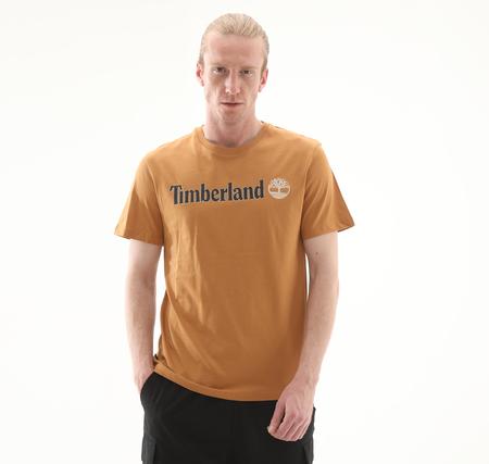 Timberland Kennebec Rıver Linear Logo Short Sleeve Erkek T-Shirt Kahve