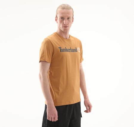 Timberland Kennebec Rıver Linear Logo Short Sleeve Erkek T-Shirt Kahve