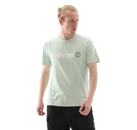 Timberland Kennebec Rıver Linear Logo Short Sleeve Erkek T-Shirt Açık Mavi