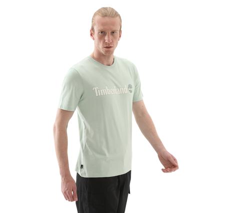 Timberland Kennebec Rıver Linear Logo Short Sleeve Erkek T-Shirt Açık Mavi