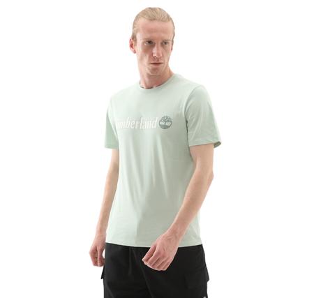 Timberland Kennebec Rıver Linear Logo Short Sleeve Erkek T-Shirt Açık Mavi