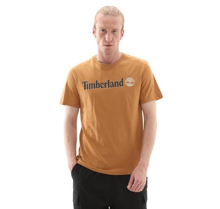 Timberland Kennebec Rıver Linear Logo Short Sleeve Erkek T-Shirt Kahve