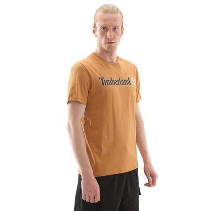 Timberland Kennebec Rıver Linear Logo Short Sleeve Erkek T-Shirt Kahve