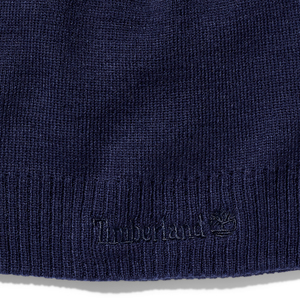 Timberland Knit Logo Beanie Erkek Lacivert