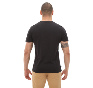 Timberland Linear Logo Short Sleeve Tee Erkek T-Shirt Siyah