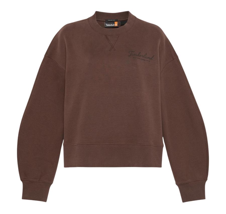 Timberland Lush Comfort Crew Sweatshirt Kadın Sweatshirt Kahve Timberland Lush Comfort Crew Sweatshirt Kadın Sweatshirt Kahve