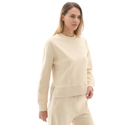 Timberland Lush Comfort Crew Sweatshirt Kadın Sweatshirt Krem