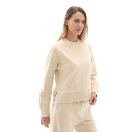 Timberland Lush Comfort Crew Sweatshirt Kadın Sweatshirt Krem