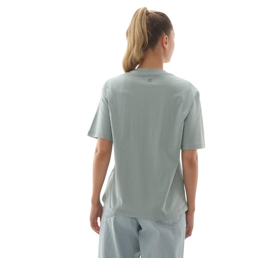 Timberland Lush Comfort Short-Sleeve Tee Kadın T-Shirt Açık Mavi Timberland Lush Comfort Short-Sleeve Tee Kadın T-Shirt Açık Mavi