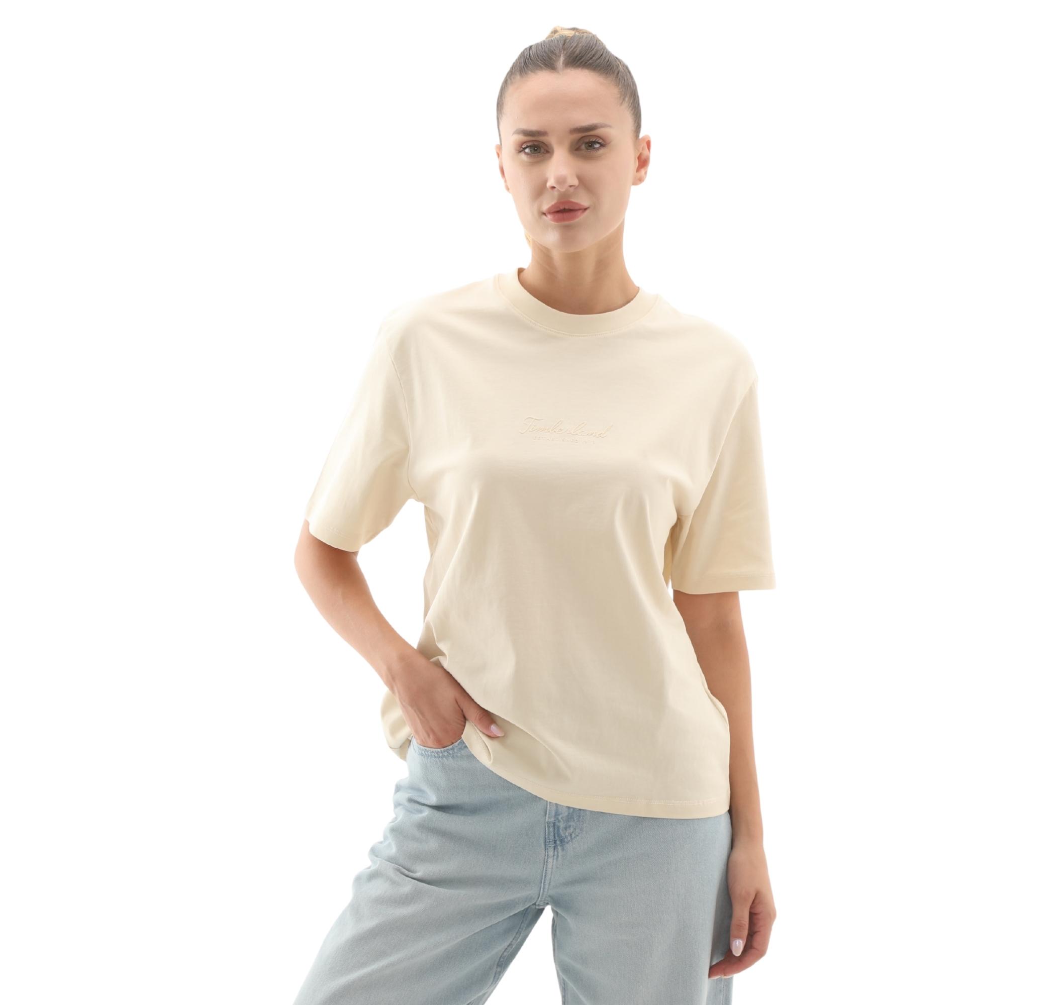 Женская футболка Timberland Lush Comfort Short-Sleeve Tee Sütlü
