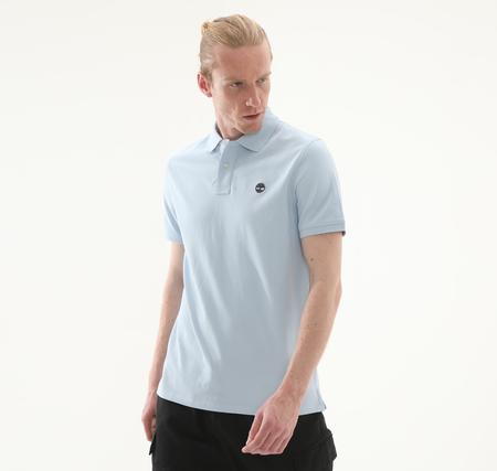 Timberland Mıllers Rıver Pique Short Sleeve Polo Erkek T-Shirt Mavi