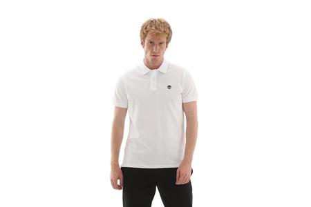 Timberland Mıllers Rıver Pique Short Sleeve Polo Erkek T-Shirt Beyaz