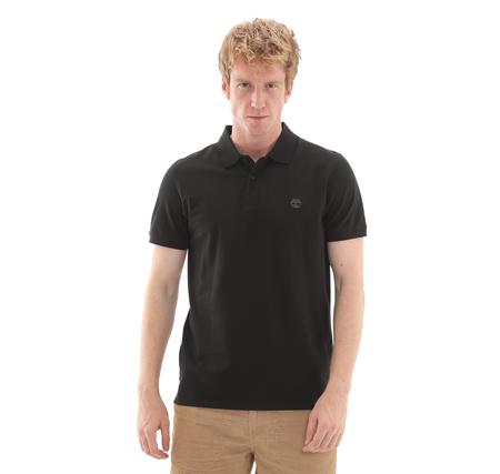 Timberland Mıllers Rıver Short Sleeve Stretch Polo Erkek T-Shirt Siyah