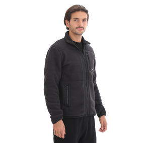 Timberland Mix Media Sherpa Fleece Jacket Erkek Mont Siyah