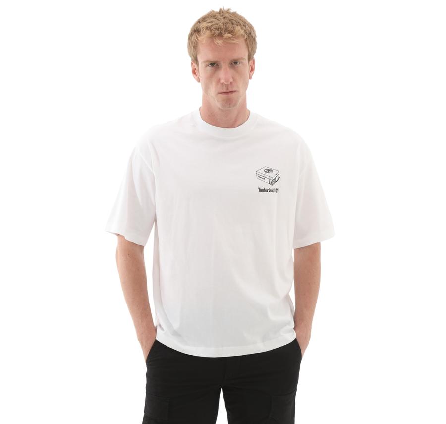 Timberland 'My Boots'' Short Sleeve Tee Erkek T-Shirt Beyaz Timberland 'My Boots'' Short Sleeve Tee Erkek T-Shirt Beyaz