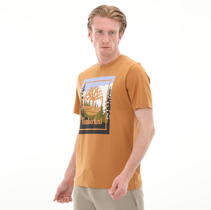 Timberland Outdoor Graphıc T Erkek T-Shirt Kahve