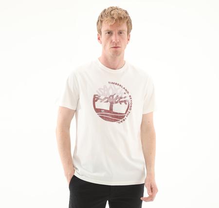Timberland Seasonal Garment Dyed Ss Tee Erkek T-Shirt Beyaz