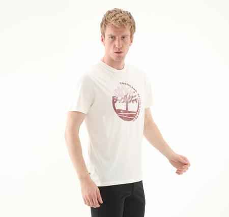 Timberland Seasonal Garment Dyed Ss Tee Erkek T-Shirt Beyaz