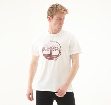 Timberland Seasonal Garment Dyed Ss Tee Erkek T-Shirt Beyaz