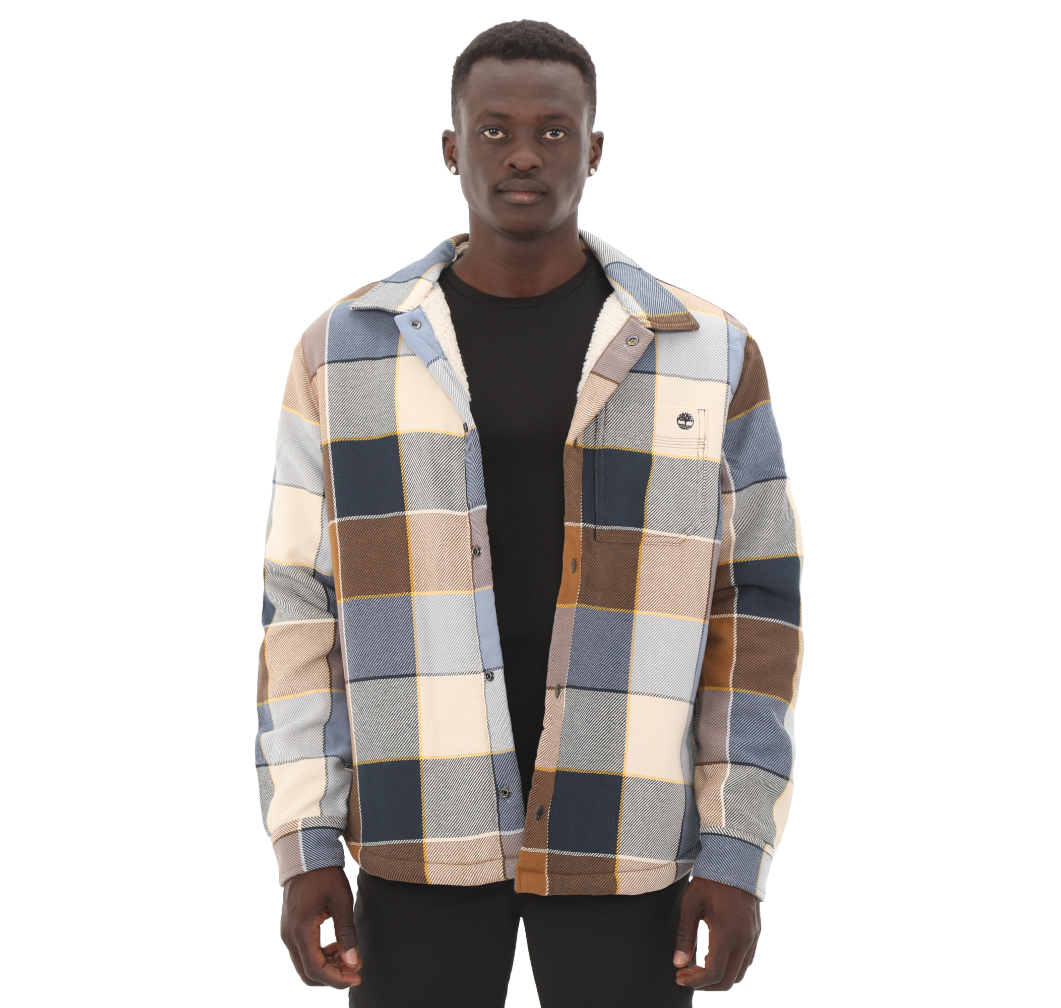 Мужская куртка Timberland Sherpa Lined Plaid Overshirt