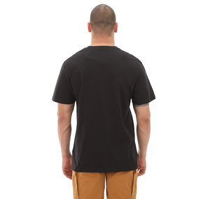 Timberland Short Sleeve Front Graphic Tee Erkek T-Shirt Siyah