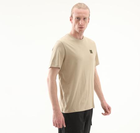Timberland Short Sleeve Woven Badge Tee Erkek T-Shirt Haki
