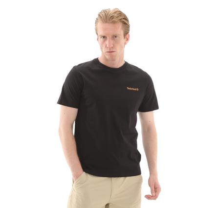 Timberland Small Linear Logo Print Tee Erkek