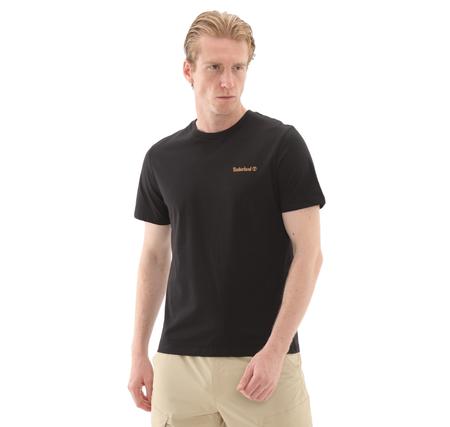 Timberland Small Linear Logo Print Tee Erkek