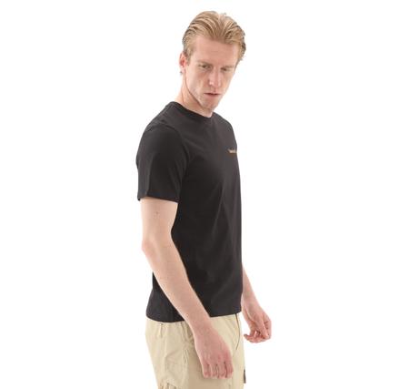 Timberland Small Linear Logo Print Tee Erkek