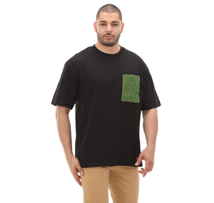 Timberland Ss Embroidered Pocket Tee Erkek T-Shirt Siyah