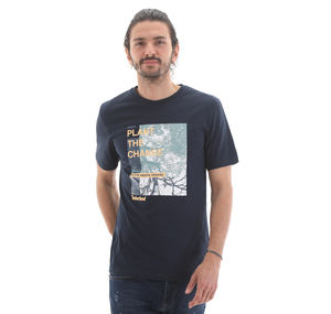 Timberland Ss Graphic Tee Erkek T-Shirt Antrasit