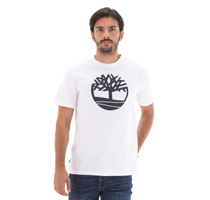 Timberland Ss Kennebec River Tree Logo Tee Erkek T-Shirt Beyaz