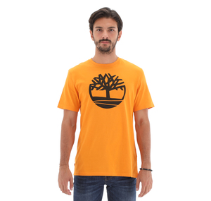 Timberland Ss Kennebec River Tree Logo Tee Erkek T-Shirt Sarı