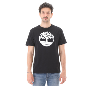 Timberland Ss Kennebec River Tree Logo Tee Erkek T-Shirt Siyah
