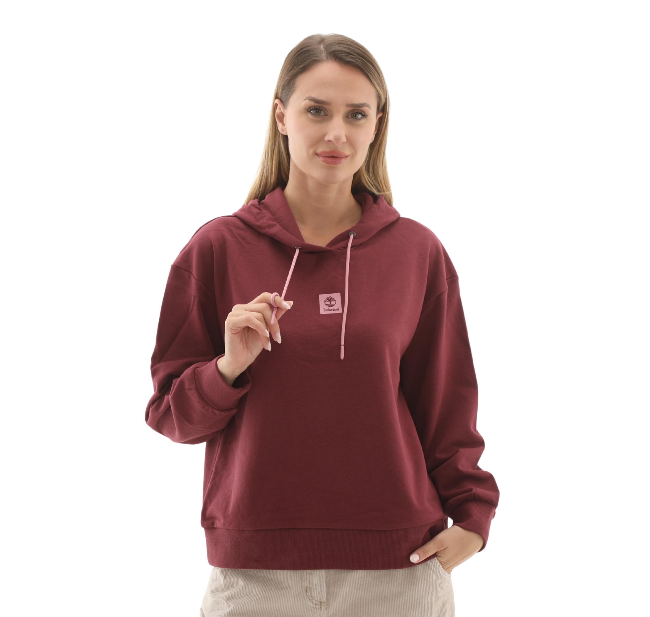 Женский свитшот Timberland Stack Logo Loop Back Hoodie