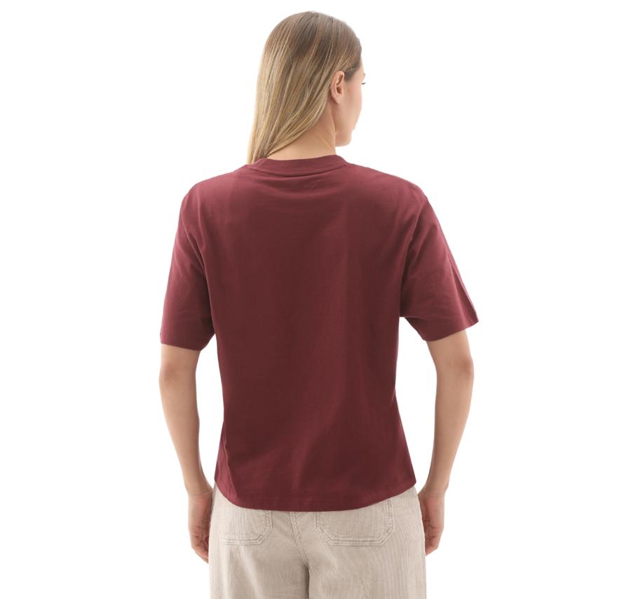 Timberland Stack Logo Short-Sleeve Tee Kadın T-Shirt Bordo Timberland Stack Logo Short-Sleeve Tee Kadın T-Shirt Bordo