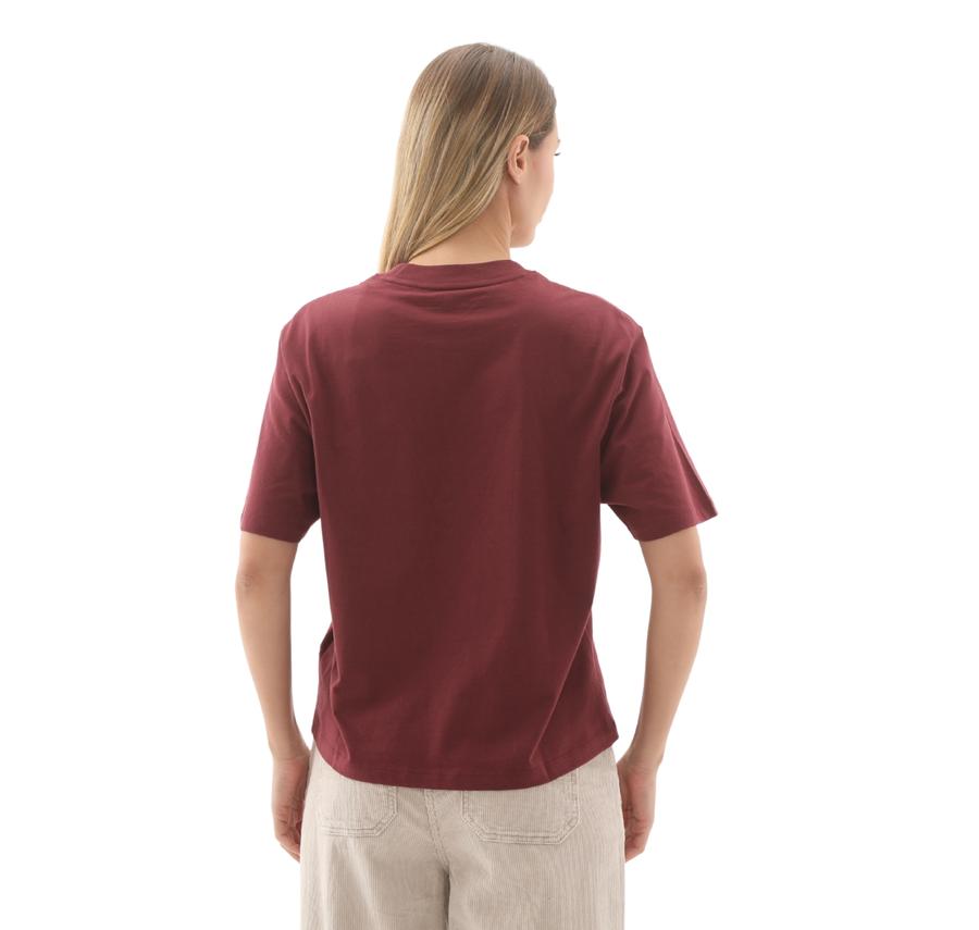 Timberland Stack Logo Short-Sleeve Tee Kadın T-Shirt Bordo Timberland Stack Logo Short-Sleeve Tee Kadın T-Shirt Bordo