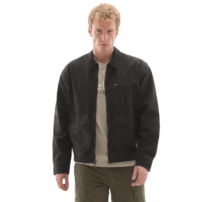 Timberland Strafford Washed Canvas Jacket Erkek Ceket Siyah Timberland Strafford Washed Canvas Jacket Erkek Ceket Siyah