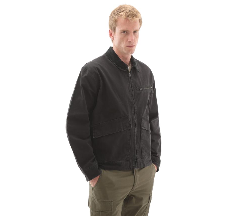 Timberland Strafford Washed Canvas Jacket Erkek Ceket Siyah Timberland Strafford Washed Canvas Jacket Erkek Ceket Siyah