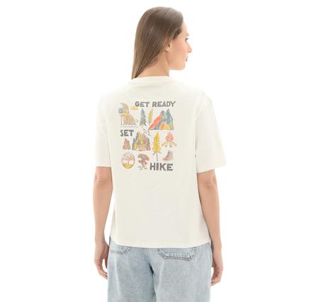 Timberland Tımberfresh Back And Front Graphıc Short Kadın T-Shirt Beyaz