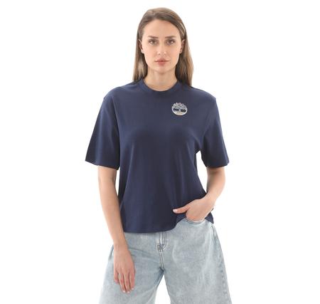 Timberland Tımberfresh Back And Front Graphıc Short Kadın T-Shirt Lacivert