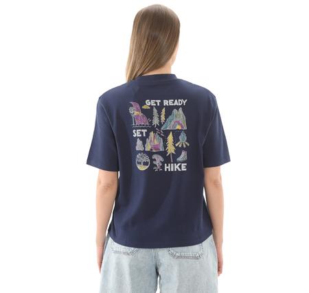 Timberland Tımberfresh Back And Front Graphıc Short Kadın T-Shirt Lacivert