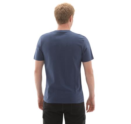 Timberland Tree Logo Patch Tee Erkek T-Shirt Mavi