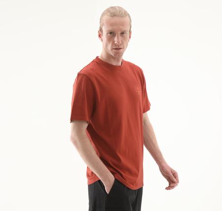Timberland Washed Boot Lab Back Graphic Tee Erkek T-Shirt Turuncu