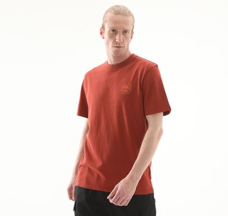 Timberland Washed Boot Lab Back Graphic Tee Erkek T-Shirt Turuncu