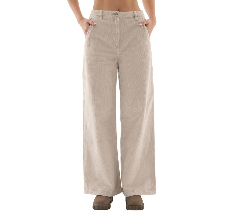 Timberland Washed Corduroy Wide-Leg Pants Kadın Pantolon Krem Timberland Washed Corduroy Wide-Leg Pants Kadın Pantolon Krem