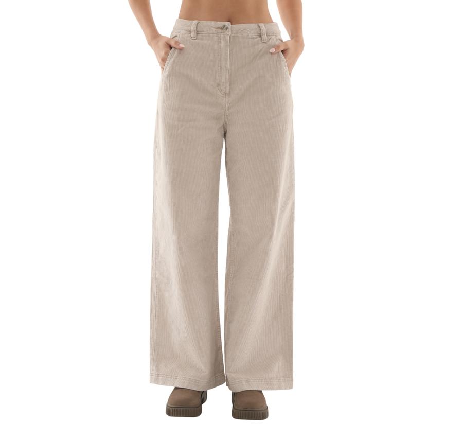 Timberland Washed Corduroy Wide-Leg Pants Kadın Pantolon Krem Timberland Washed Corduroy Wide-Leg Pants Kadın Pantolon Krem