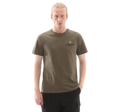 Timberland Work Inspired Back Graphic Tee Erkek T-Shirt Yeşil